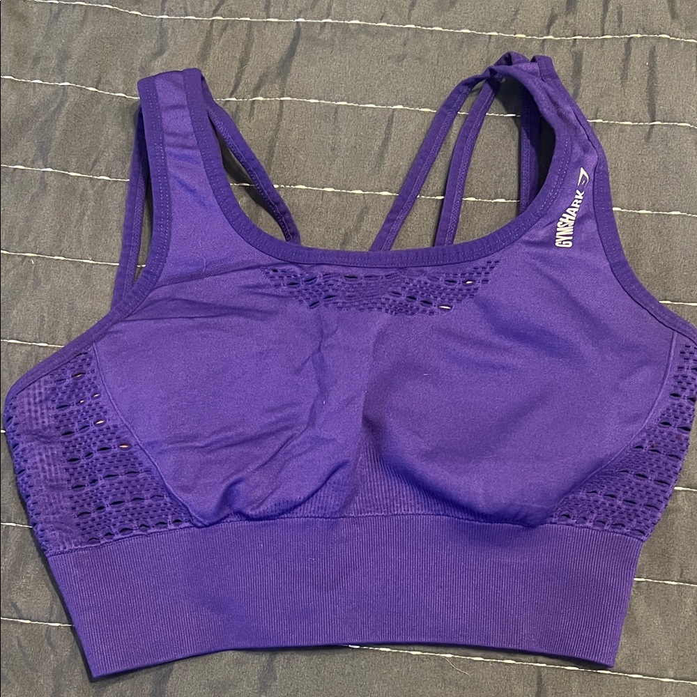 Gymshark Violet Lace Detail Sports Bra